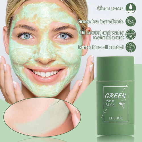Masque solide au thé vert, bâtonnet rétrécissant les pores, masque de boue étalable - JOUVENCE COREENNE