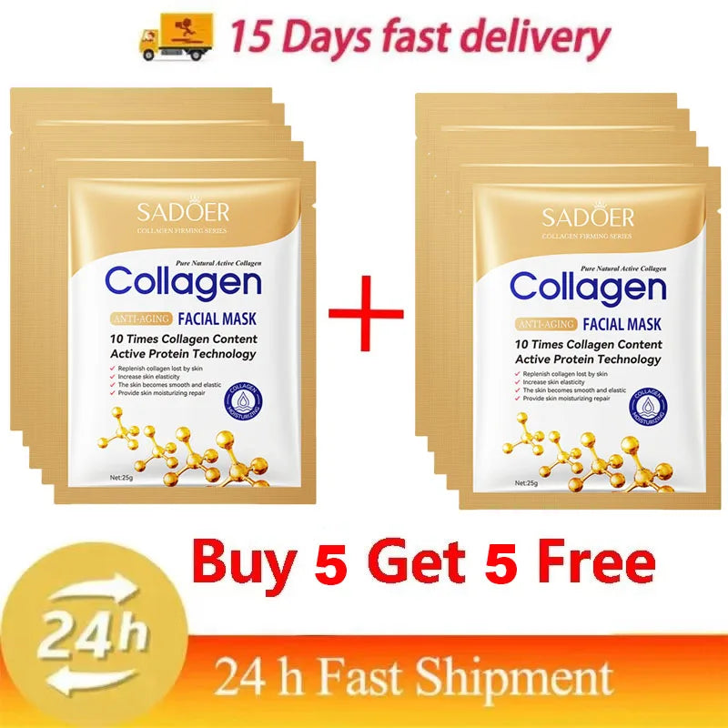 Masque facial anti-rides au collagène - JOUVENCE COREENNE