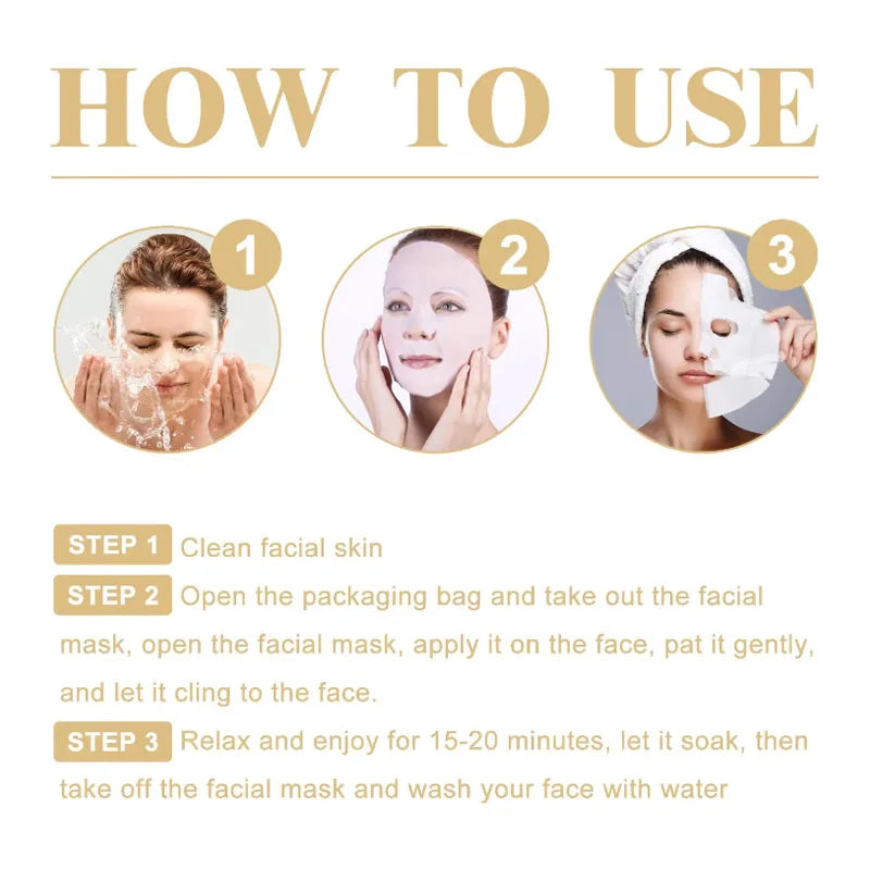 Masque facial anti-rides au collagène - JOUVENCE COREENNE