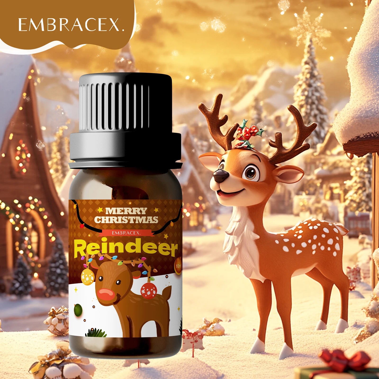 Huile essentielle de renne 10 ml Parfum de Noël Cadeau de Noël Fabrication de bougies de Noël Soins de la peau Diffuseur de Noël - JOUVENCE COREENNE