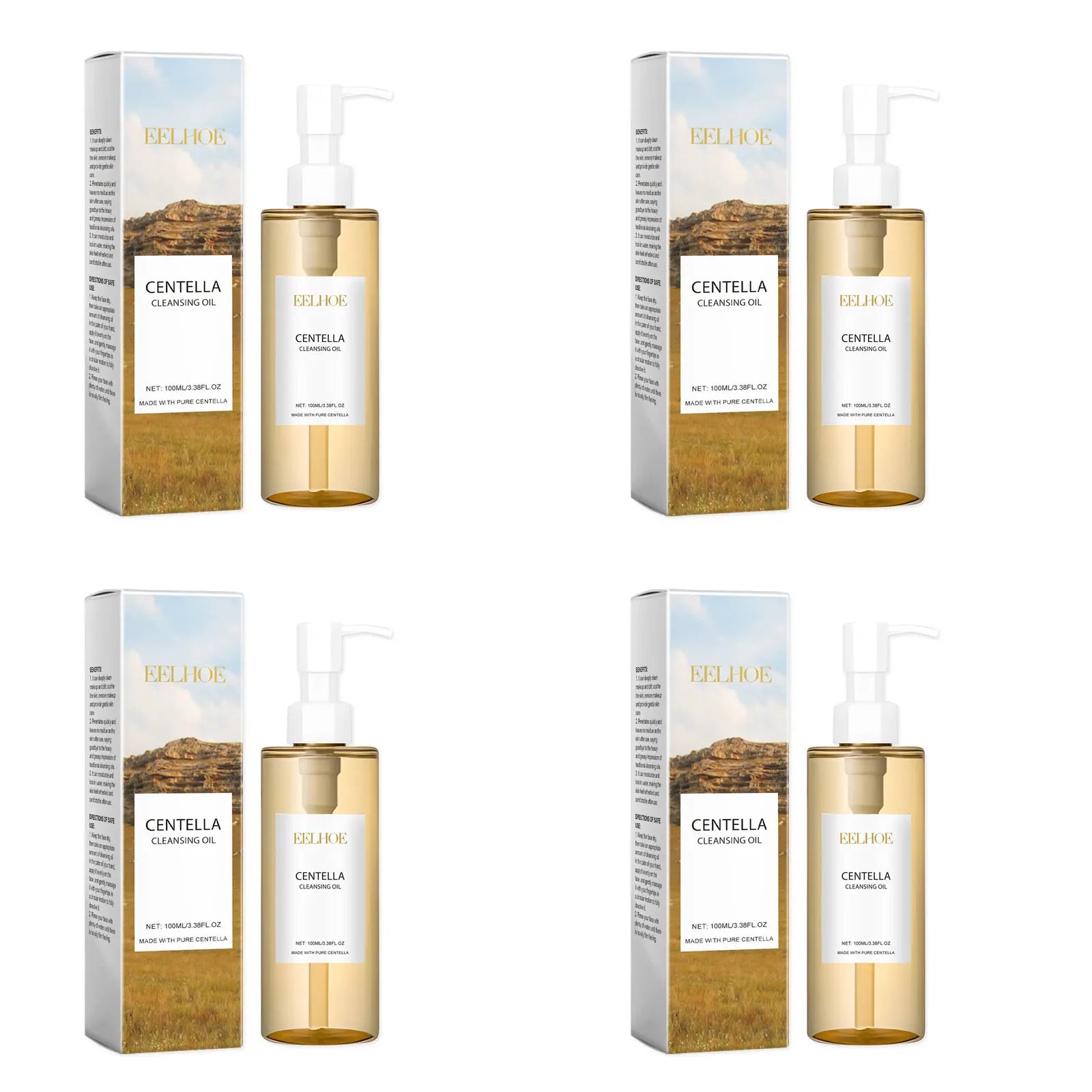 Centella Cleansing Oil Gentle Facial Makeup Remover Vitamin E Moisturizing Face Refresher Cleaning Oil Cleaning Nose Pores - JOUVENCE COREENNE