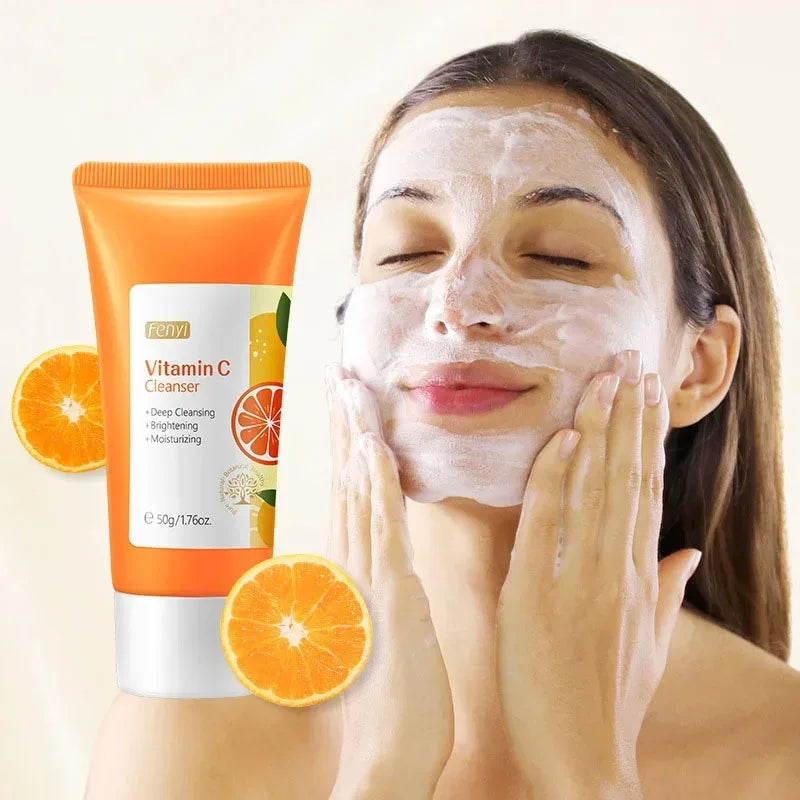 mousse nettoyante visage à la vitamine C, - JOUVENCE COREENNE