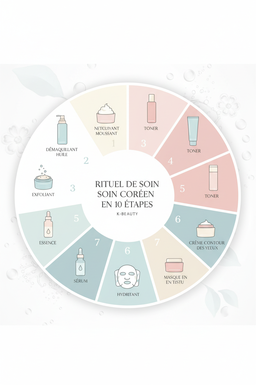 La Routine Coréenne en 10 Étapes : Guide Complet