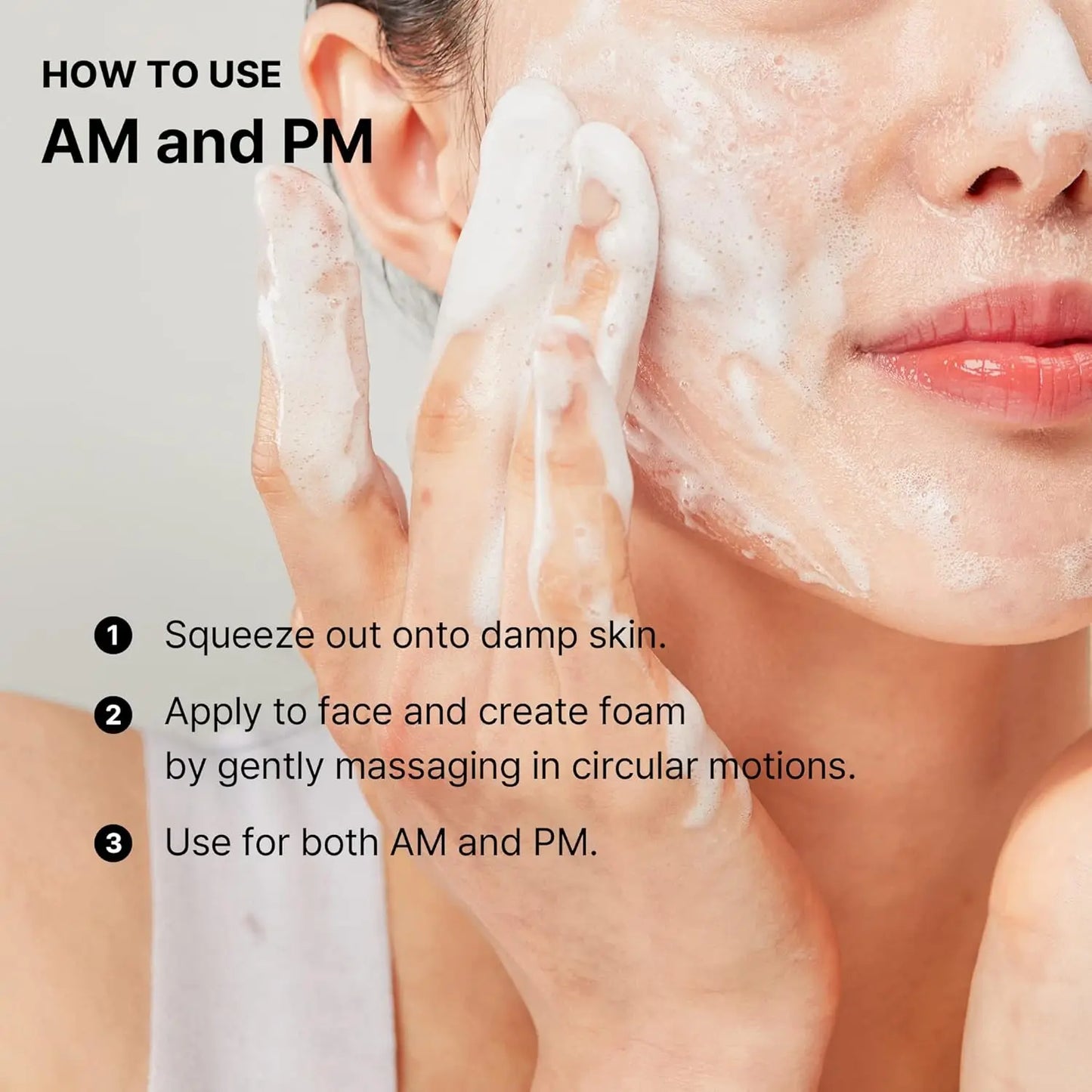 nettoyant visage coréen doux quotidien pour peaux sensibles, - JOUVENCE COREENNE