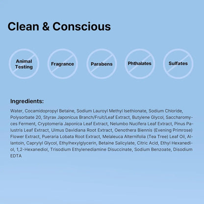 nettoyant visage coréen doux quotidien pour peaux sensibles, - JOUVENCE COREENNE