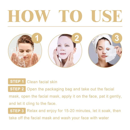 Masque facial anti-rides au collagène - JOUVENCE COREENNE