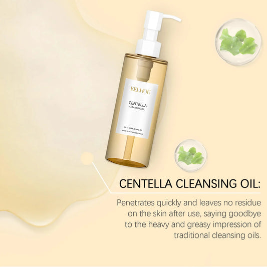 Centella Cleansing Oil Gentle Facial Makeup Remover Vitamin E Moisturizing Face Refresher Cleaning Oil Cleaning Nose Pores - JOUVENCE COREENNE