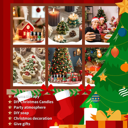 Huile essentielle de renne 10 ml Parfum de Noël Cadeau de Noël Fabrication de bougies de Noël Soins de la peau Diffuseur de Noël - JOUVENCE COREENNE