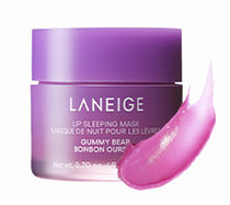 Masque lèvres LANEIGE - Application et résultat lèvres hydratées