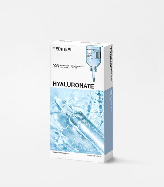 MEDIHEAL Essential Mask Hyaluronate 24ml X 10ea - JOUVENCE COREENNE