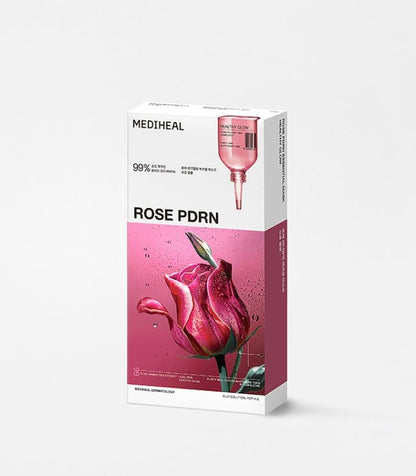 MEDIHEAL Rose PDRN Essential Mask Healthy Glow 24ml X 10ea - JOUVENCE COREENNE