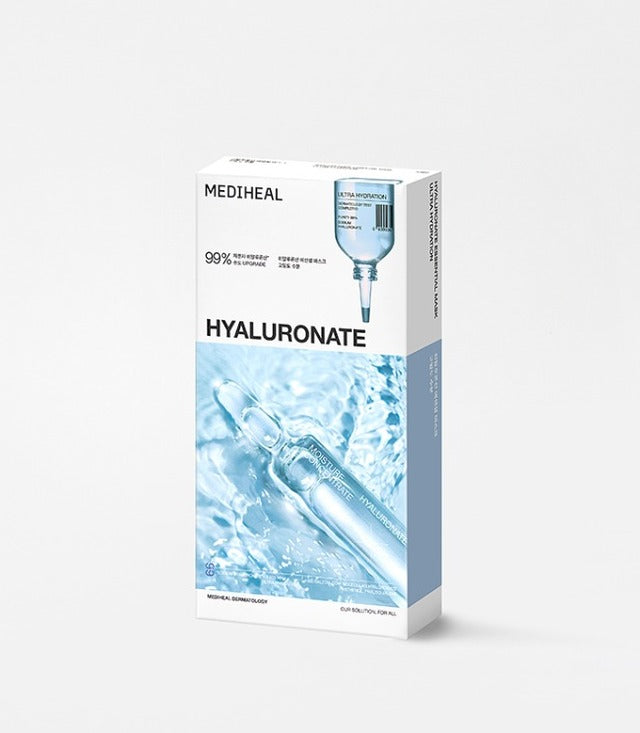 MEDIHEAL Essential Mask Hyaluronate 24ml X 10ea - JOUVENCE COREENNE