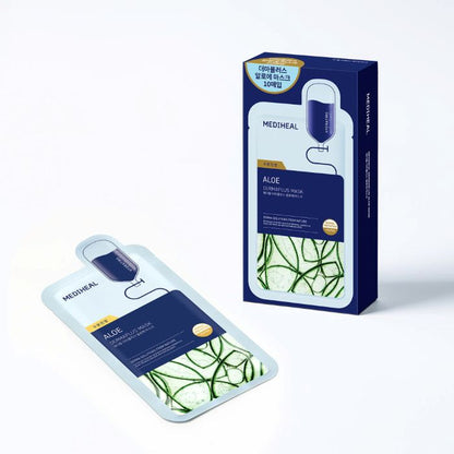 MEDIHEAL Dermaplus Masque à l'Aloès 22 ml X 10ea - JOUVENCE COREENNE
