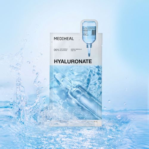 MEDIHEAL Essential Mask Hyaluronate 24ml X 10ea - JOUVENCE COREENNE