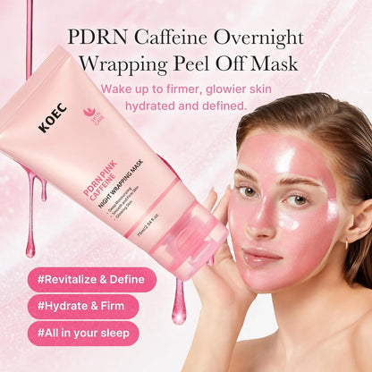Masque facial peel-off enveloppant de nuit à la caféine - JOUVENCE COREENNE