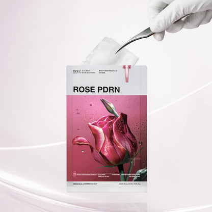 MEDIHEAL Rose PDRN Essential Mask Healthy Glow 24ml X 10ea - JOUVENCE COREENNE